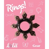 Чёрное эрекционное кольцо Rings Gear - Lola Games - в Нижнем Тагиле купить с доставкой