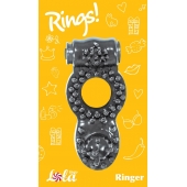 Чёрное эрекционное кольцо Rings Ringer - Lola Games - в Нижнем Тагиле купить с доставкой