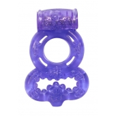 Фиолетовое эрекционное кольцо Rings Treadle с подхватом - Lola Games - в Нижнем Тагиле купить с доставкой