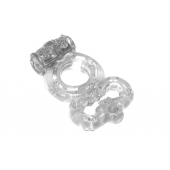 Прозрачное эрекционное кольцо Rings Treadle с подхватом - Lola Games - в Нижнем Тагиле купить с доставкой