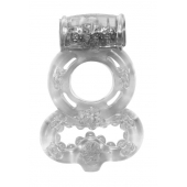 Прозрачное эрекционное кольцо Rings Treadle с подхватом - Lola Games - в Нижнем Тагиле купить с доставкой