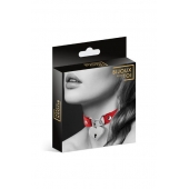 Красный чокер с замком в форме сердца - Bijoux Pour Toi - купить с доставкой в Нижнем Тагиле