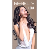 Кляп-трензель Lora с металлическими кольцами - Rebelts - купить с доставкой в Нижнем Тагиле