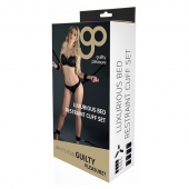 Комплект наручников и поножей LUXURIOUS BED RESTRAINT CUFF SET - Blush Novelties - купить с доставкой в Нижнем Тагиле