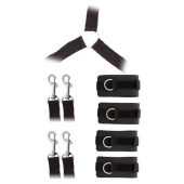 Комплект наручников и поножей LUXURIOUS BED RESTRAINT CUFF SET - Blush Novelties - купить с доставкой в Нижнем Тагиле
