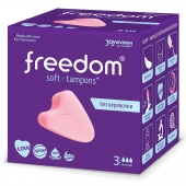 Женские гигиенические тампоны без веревочки FREEDOM normal - 3 шт. - Freedom - купить с доставкой в Нижнем Тагиле