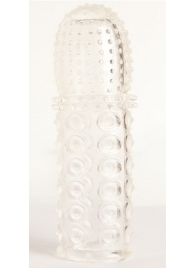 Прозрачная закрытая гелевая насадка - 13,5 см. - Toyfa Basic - в Нижнем Тагиле купить с доставкой