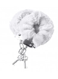 Наручники с белой меховой опушкой - ToyFa - купить с доставкой в Нижнем Тагиле