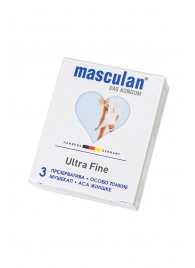Ультратонкие презервативы Masculan Ultra Fine с обильной смазкой - 3 шт. - Masculan - купить с доставкой в Нижнем Тагиле