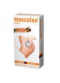 Розовые презервативы Masculan Ultra Long Pleasure с колечками, пупырышками и продлевающим эффектом - 10 шт. - Masculan - купить с доставкой в Нижнем Тагиле