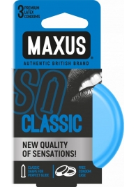 Классические презервативы в железном кейсе MAXUS Classic - 3 шт. - Maxus - купить с доставкой в Нижнем Тагиле