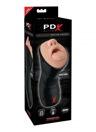 Мастурбатор-ротик Deep Throat Vibrating Stroker - Pipedream - в Нижнем Тагиле купить с доставкой