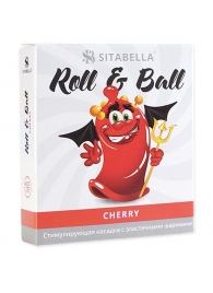 Стимулирующий презерватив-насадка Roll   Ball Cherry - Sitabella - купить с доставкой в Нижнем Тагиле
