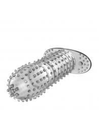 Закрытая прозрачная насадка Crystal sleeve - 12 см. - Erowoman-Eroman - в Нижнем Тагиле купить с доставкой