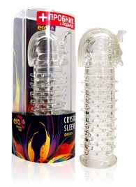 Закрытая прозрачная насадка на пенис Crystal Sleeve Faraon - 13,5 см. - Erowoman-Eroman - в Нижнем Тагиле купить с доставкой