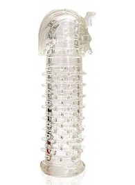 Закрытая прозрачная насадка на пенис Crystal Sleeve Faraon - 13,5 см. - Erowoman-Eroman - в Нижнем Тагиле купить с доставкой