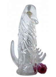 Закрытая прозрачная вибронасадка на пенис Crystal Sleeve Vibe - Erowoman-Eroman - в Нижнем Тагиле купить с доставкой