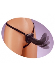 Черный податливый страпон Posable Partner Strap-On - 17,8 см. - Pipedream - купить с доставкой в Нижнем Тагиле