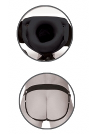 Черный полый страпон унисекс Hollow Strap-On - 14,5 см. - Pipedream - купить с доставкой в Нижнем Тагиле