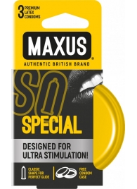 Презервативы с точками и рёбрами в железном кейсе MAXUS Special - 3 шт. - Maxus - купить с доставкой в Нижнем Тагиле