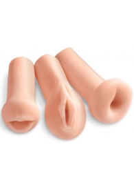 Комплект из 3 мастурбаторов All 3 Holes: вагина, анус, ротик - Pipedream - в Нижнем Тагиле купить с доставкой