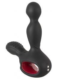 Черный вибромассажер простаты с нагревом и ротацией Prostate Plug - 14,5 см. - Orion - в Нижнем Тагиле купить с доставкой