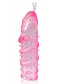 Закрытая рельефная насадка Crystal sleeve snakes в виде змеи с усиками - 14 см. - Erowoman-Eroman - в Нижнем Тагиле купить с доставкой