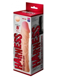 Насадка на пояс Harness RED LINE - 21,5 см. - LOVETOY (А-Полимер) - купить с доставкой в Нижнем Тагиле
