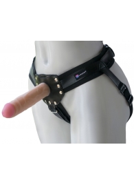 Черный пояс-трусики с двумя насадками  Экзотик-Linda  - 15,5 и 10,5 см. - LOVETOY (А-Полимер) - купить с доставкой в Нижнем Тагиле