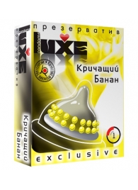 Презерватив LUXE  Exclusive  Кричащий банан  - 1 шт. - Luxe - купить с доставкой в Нижнем Тагиле