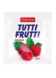 Пробник гель-смазки Tutti-frutti с малиновым вкусом - 4 гр. - Биоритм - купить с доставкой в Нижнем Тагиле