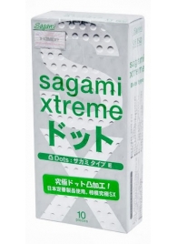 Презервативы Sagami Xtreme Type-E с точками - 10 шт. - Sagami - купить с доставкой в Нижнем Тагиле