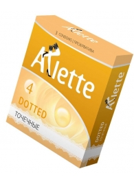 Презервативы Arlette Dotted с точечной текстурой - 3 шт. - Arlette - купить с доставкой в Нижнем Тагиле