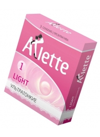 Ультратонкие презервативы Arlette Light - 3 шт. - Arlette - купить с доставкой в Нижнем Тагиле