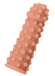 Телесная реалистичная насадка KOKOS Extreme Sleeve 02 с дополнительной стимуляцией - 12,7 см. - KOKOS - в Нижнем Тагиле купить с доставкой