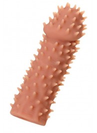 Телесная реалистичная насадка KOKOS Extreme Sleeve 07 с дополнительной стимуляцией - 12,7 см. - KOKOS - в Нижнем Тагиле купить с доставкой