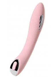 Розовый силиконовый вибратор с электростимуляцией TESLA G-POINT - 21 см. - ToyFa - купить с доставкой в Нижнем Тагиле