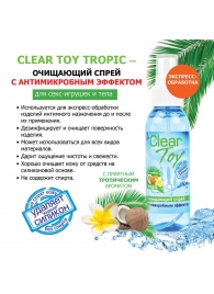 Очищающий спрей для игрушек CLEAR TOY Tropic - 100 мл. - Биоритм - купить с доставкой в Нижнем Тагиле