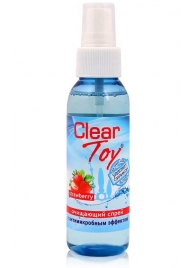 Очищающий спрей для игрушек CLEAR TOY Strawberry - 100 мл. - Биоритм - купить с доставкой в Нижнем Тагиле
