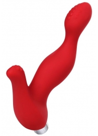 Красный силиконовый вибростимулятор простаты Proman - 12,5 см. - ToyFa - в Нижнем Тагиле купить с доставкой