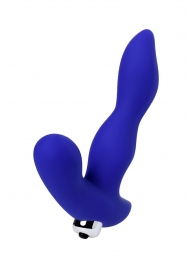 Синий силиконовый вибростимулятор простаты Stroman - 14,5 см. - ToyFa - в Нижнем Тагиле купить с доставкой