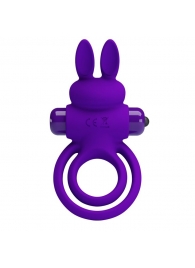 Фиолетовое эрекционное кольцо с вибростимуляцией клитора Vibrant Penis Ring III - Baile - в Нижнем Тагиле купить с доставкой