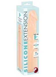 Телесная насадка-удлинитель Silicone Extension - 19 см. - Orion - в Нижнем Тагиле купить с доставкой