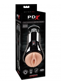 Телесный вибромастурбатор-вагина Cock Compressor Vibrating Stroker - Pipedream - в Нижнем Тагиле купить с доставкой