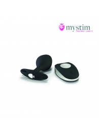 Черная пробка Mystim Rocking Vibe S с возможностью подключения к электростимулятору - 9,7 см. - MyStim - купить с доставкой в Нижнем Тагиле