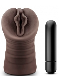 Коричневый мастурбатор-вагина Alexis - Blush Novelties - в Нижнем Тагиле купить с доставкой