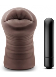 Коричневый мастурбатор-ротик Renee - Blush Novelties - в Нижнем Тагиле купить с доставкой