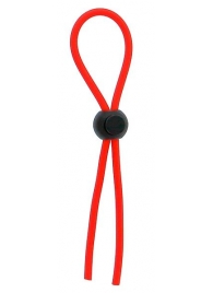 Красное эрекционное лассо с одной бусиной-утяжкой STRETCHY THIN LASSO - Dream Toys - в Нижнем Тагиле купить с доставкой