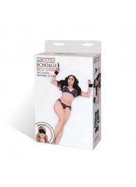 Чёрные манжеты для фиксации на кровати Bondage Bed Strap - Lux Fetish - купить с доставкой в Нижнем Тагиле
