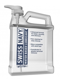 Канистра лубриканта Swiss Navy Water Based Lube на водной основе - 3,8 л. - Swiss navy - купить с доставкой в Нижнем Тагиле
